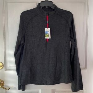 Women's Pebble Beach Marled Jersey 1/4 Zip Tech Pullover, medium